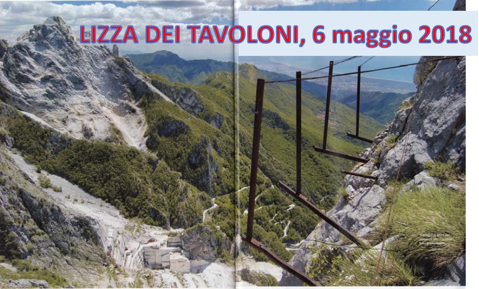 6 maggio 2018  Alpi Apuane: Lizza dei Tavoloni