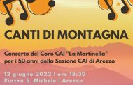 12 Giugno 2022: Cinquantenario Sezione Cai Arezzo: Concerto coro 